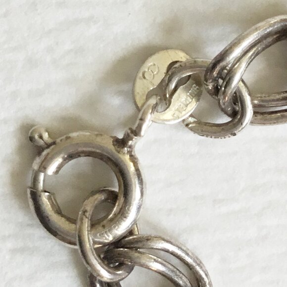 Vintage PC Providence Chain Company Sterling Silver Graduation Charm Bracelet - Picture 4 of 4